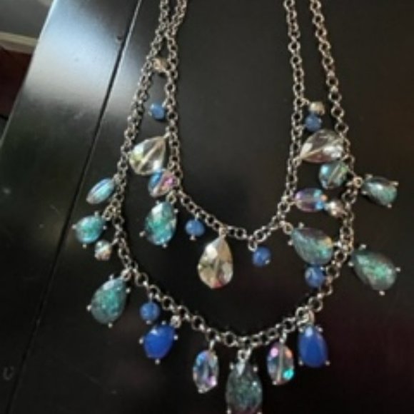 Blue/Aqua/Turquoise Layered Necklace - Picture 5 of 15